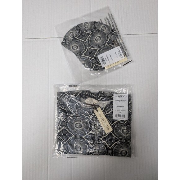 Kate Quinn Woods Modal Beluga Batik Zipper Footie & Flight Hat Bundle 0-3 baby